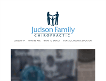Tablet Screenshot of judsonchiropractic.com
